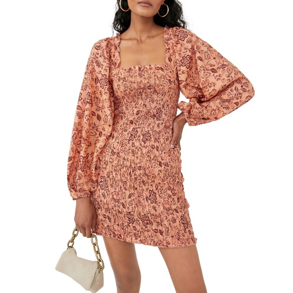 Free People “Smock it to me” mini dress